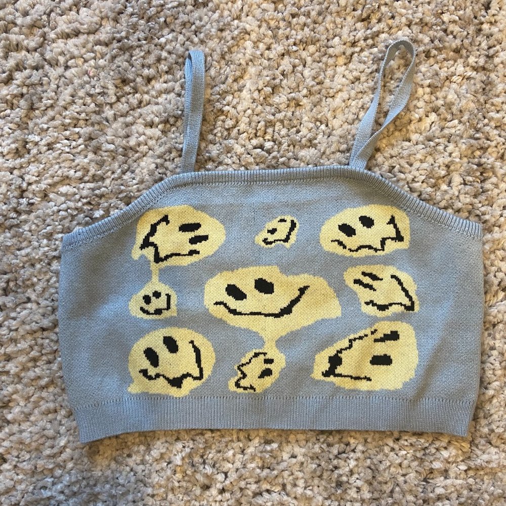 tank top smiley face